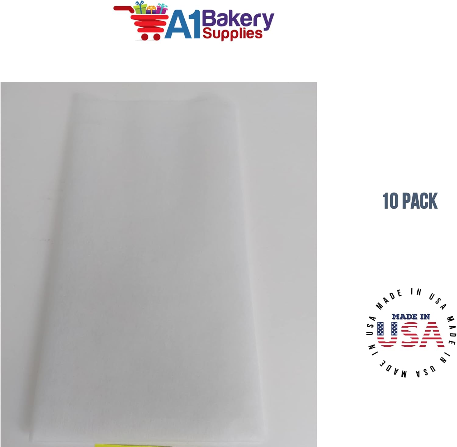 White Non-Woven Tissue Sheets 10 Sheet Pack ~ 20″x26″ SheetsUse for Flower Wrapper, Bouquet